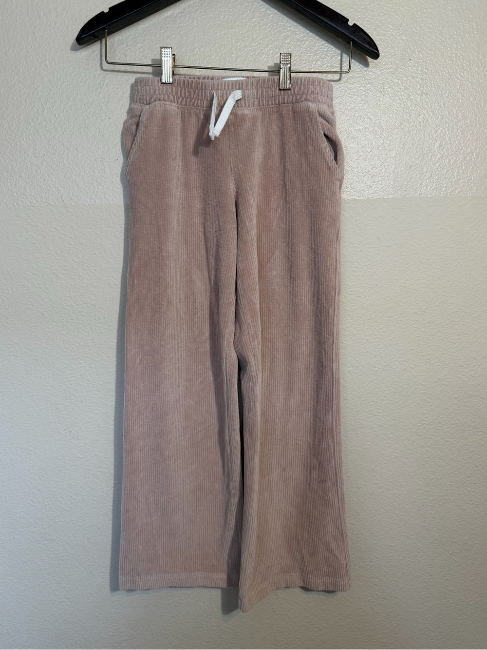 abercrombie kids tan Corduroy Drawstring Joggers